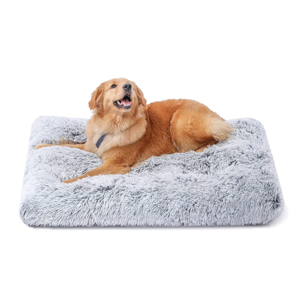 PETSWOL Plush and Cozy Pet Mat for Ultimate Comfort and Warmth-Light Grey_0