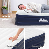 Air Mattress Weisshorn Single Inflatable Bed 46cm Air bed Grey