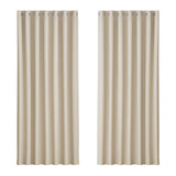 Artiss 2X Blockout Curtains Eyelet 240x230cm Beige