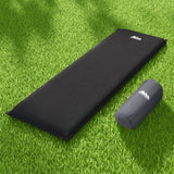 Air Mattress Weisshorn Self Inflating Mattress Single Black