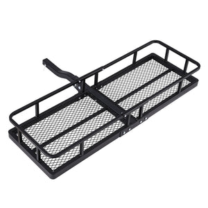 Giantz Universal Car Roof Rack Foldable Hitch Basket Cargo Carrier 152cm Black