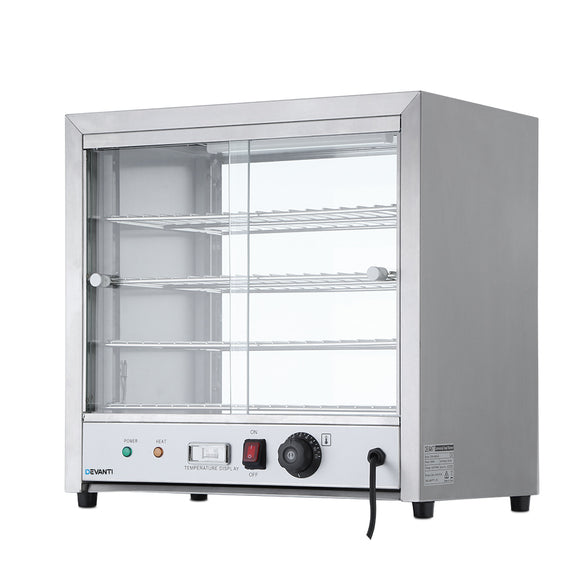 Devanti Commercial Food Warmer Hot Display Showcase Cabinet 54cm