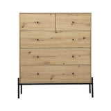 Artiss 5 Chest of Drawers - ARNO Pine