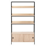 Artiss Bookshelf with Cabinet MIRA Oak