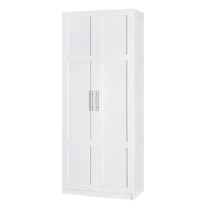 Artiss 2 Door Clothes Wardrobe Cupboard White