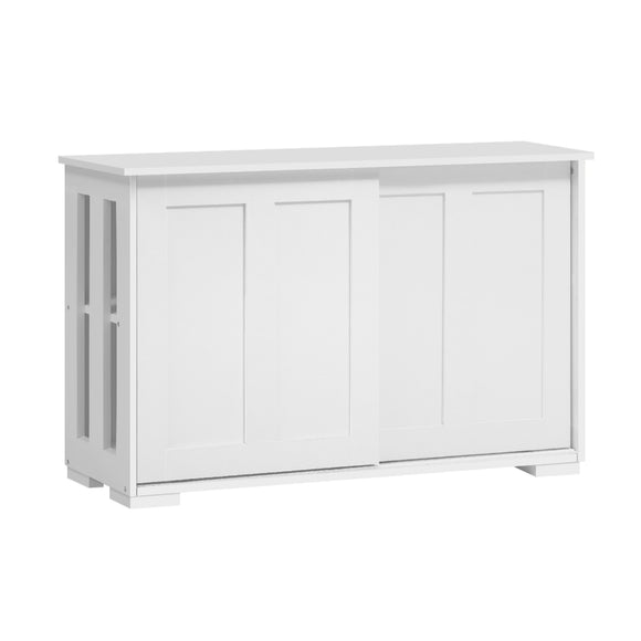 Artiss Buffet Sideboard Sliding Doors - SERA White