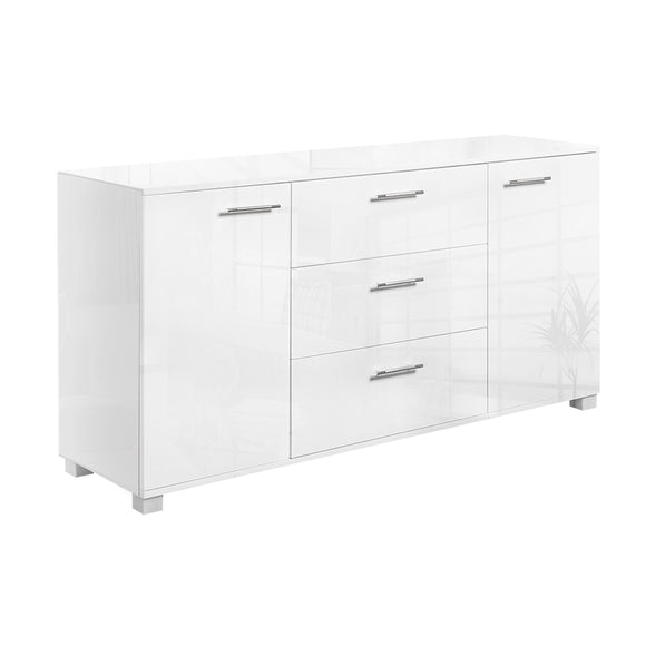 Artiss Buffet Sideboard High Gloss - ZARA White