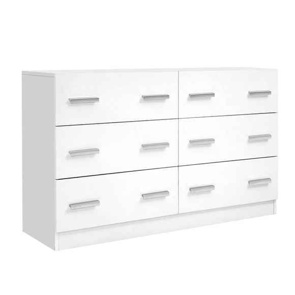 Artiss 6 Chest of Drawers - VEDA White