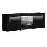 Artiss Entertainment Unit TV Cabinet LED 160cm Black Bobi