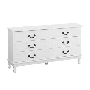 Artiss 6 Chest of Drawers - KUBI White