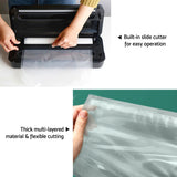 Devanti Food Vacuum Sealer Machine Auto Seal Cutter 5 Modes Storage Bags 28cm 6m 4 Rolls