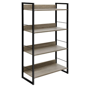 Artiss Bookshelf 4 Tiers - NOE Black and Oak