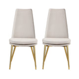 Artiss Dining Chairs High-back Beige Set of 2 Sunnie