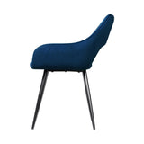 Artiss Dining Chairs Set of 2 Blue Velvet Caitlee