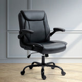 Artiss Executive Office Chair Mid Back Black