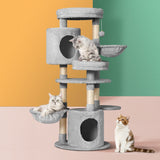 i.Pet Cat Tree 123cm Tower Scratching Post Scratcher Wood Condo House Bed Toys