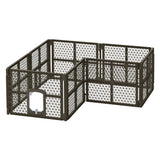 i.Pet Dog Playpen Enclosure 8 Panel Pet Fence Plastic Play Pen