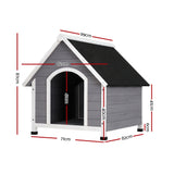 i.Pet Dog Kennel Wooden Large House Outdoor Indoor Puppy Pet Cabin Weatherproof XL