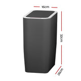 Devanti 9L Motion Sensor Bin Rubbish Automatic Ash Black