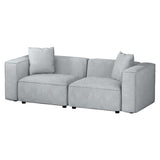 Artiss Modular Sofa Chaise Set 2-Seater Grey