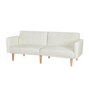 Artiss Sofa Bed 195CM Beige Faux Linen