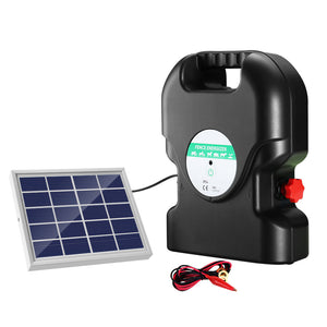 Giantz Fence Energiser 20KM Solar Powered 1.2J Electric