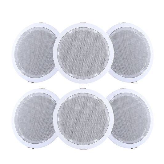 Giantz 6 Inch Ceiling Speakers In Wall Speaker Home Audio Stereos Tweeter 6pcs