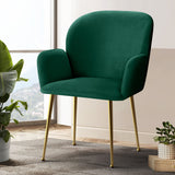 Artiss Dining Chairs Set of 2 Velevt Green Kynsee