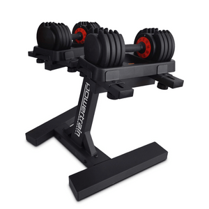 Powertrain GEN2 Pro Adjustable Dumbbells Set - 2 x 25kg (50kg) with Stand