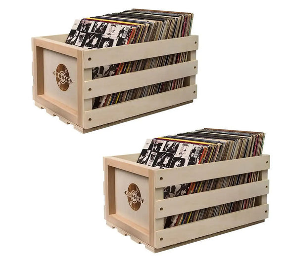 Vinyl Album Twin Pack Crosley Vinyl LP Record Storage Crate