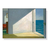 Wall Art 60cmx90cm Room By The Sea By Edward Hopper White Frame Canvas