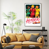 Wall Art 70cmx100cm Heathers The Musical Black Frame Canvas