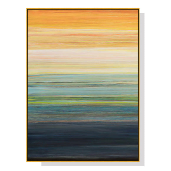 Wall Art 70cmx100cm The Magic Hour I Gold Frame Canvas