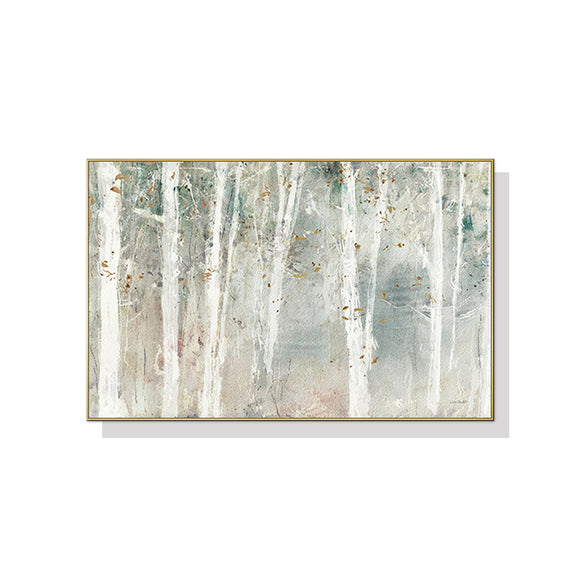 Wall Art 70cmx100cm Forest hang painting style Gold Frame Canvas