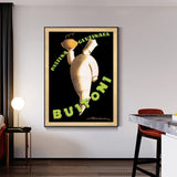 Wall Art 50cmx70cm Buitoni Black Frame Canvas