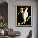 Wall Art 90cmx135cm Buitoni Black Frame Canvas