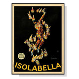 Wall Art 90cmx135cm Isolabella Black Frame Canvas