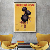 Wall Art 50cmx70cm Parapluie Revel Black Frame Canvas