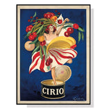 Wall Art 90cmx135cm Cirio By Leonetto Cappiello Black Frame Canvas