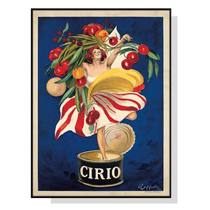 Wall Art 70cmx100cm Cirio By Leonetto Cappiello Black Frame Canvas