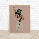 Wall Art 80cmx120cm Boho Floral Wood Frame Canvas