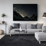 Wall Art 90cmx135cm Night Court Black Frame Canvas