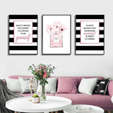 Wall Art 50cmx70cm Fashion Prints 3 Sets Black Frame Canvas