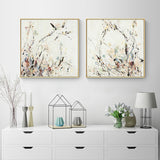 Wall Art 60cmx60cm Afternoon Walk 2 Sets Gold Frame Canvas