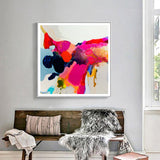 Wall Art 90cmx90cm Reach In White Frame Canvas