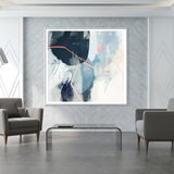 Wall Art 50cmx50cm Luz II White Frame Canvas