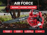 BAUMR-AG Cordless Leaf Blower Vacuum Petrol Hand Garden Lawn Held Vac 2-Stroke