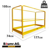 Baumr-AG Safety Guard Rail for Adjustable Mobile Scaffold