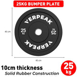 VERPEAK Black Bumper weight plates-Olympic (20kgx1) VP-WP-103-FP / VP-WP-103-LX