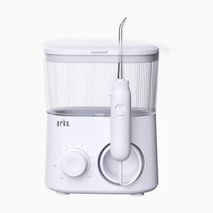 Water Jet Dental Flosser 600ml White - Electric Oral Pressure Tooth Irrigator